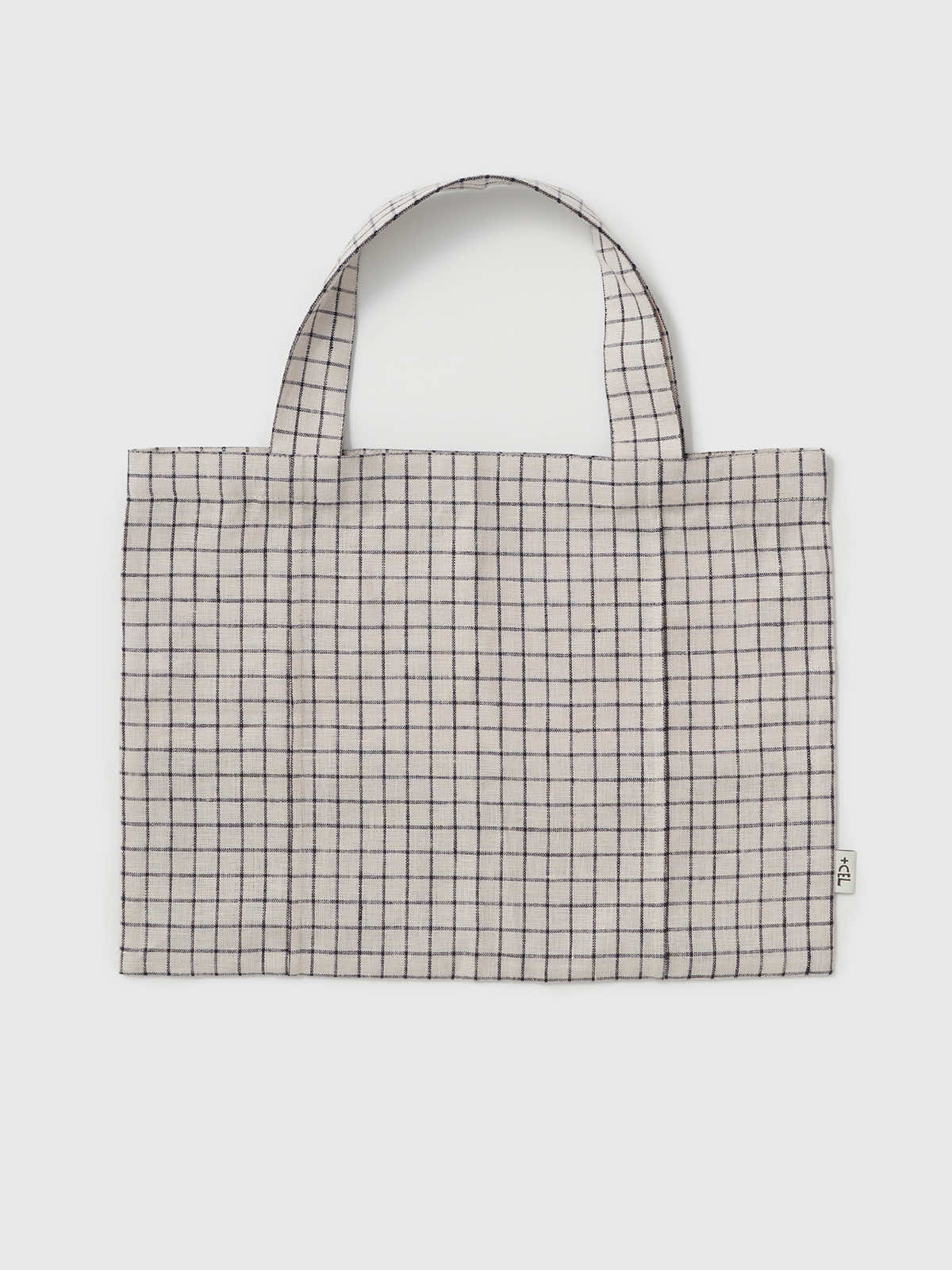 リトアニア リネンバッグL チェック L