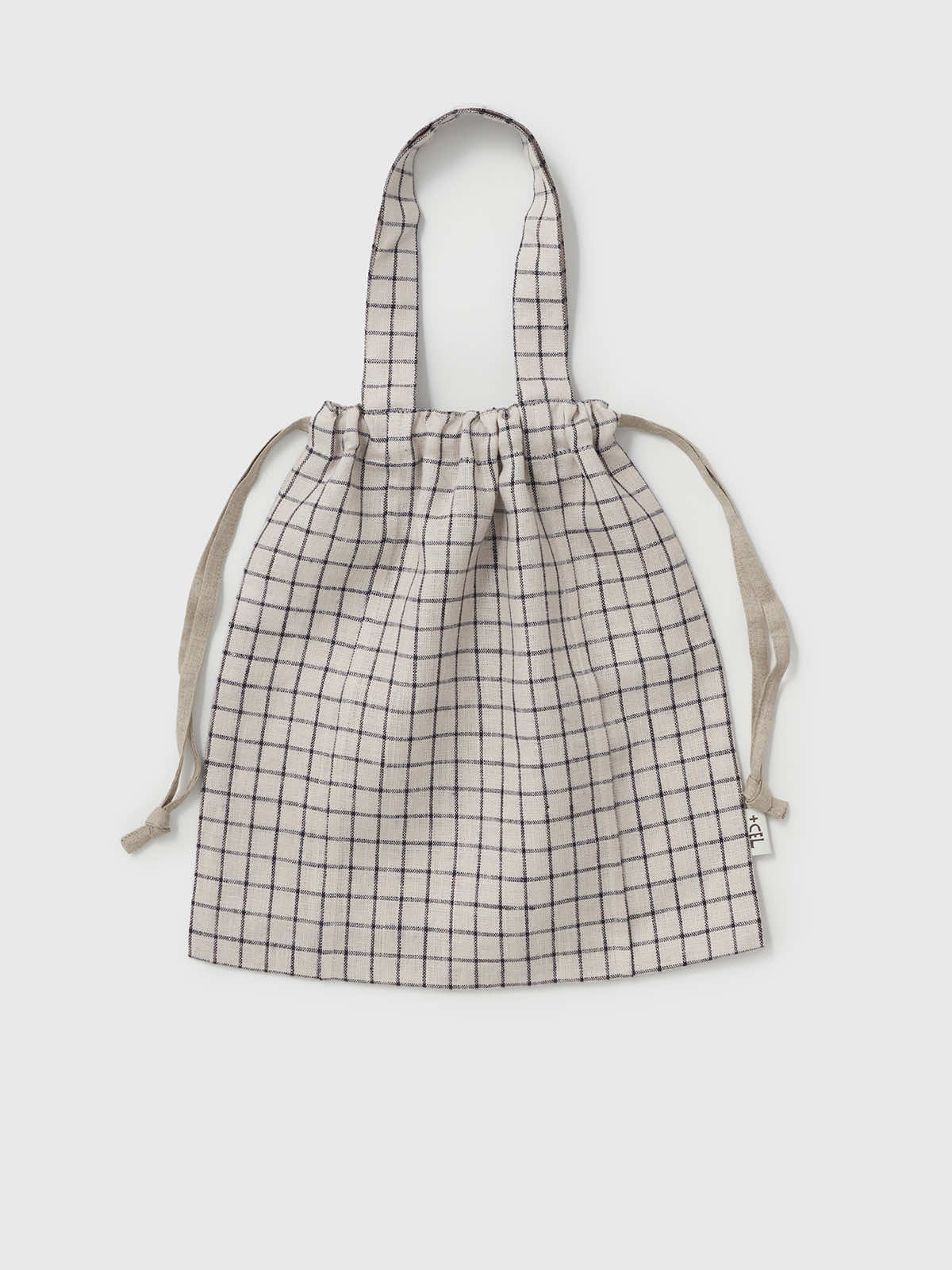 リトアニア リネンバッグM チェック M