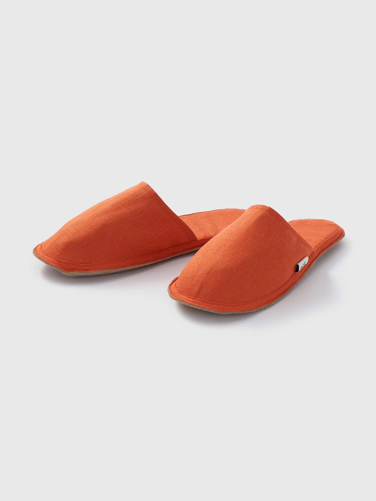 リトアニア リネンスリッパ チェック M