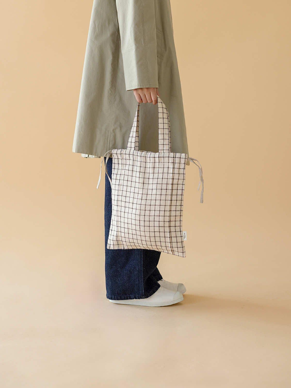 リトアニア リネンバッグS チェック S