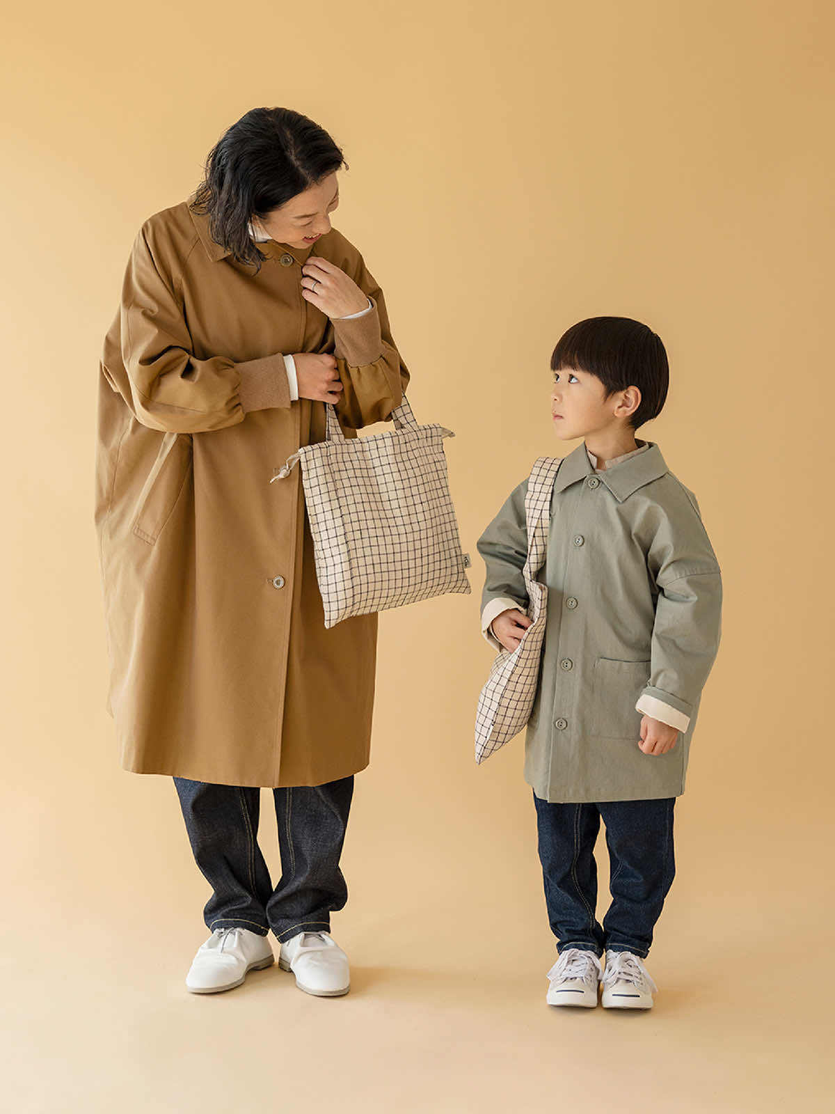 リトアニア リネンバッグM チェック M