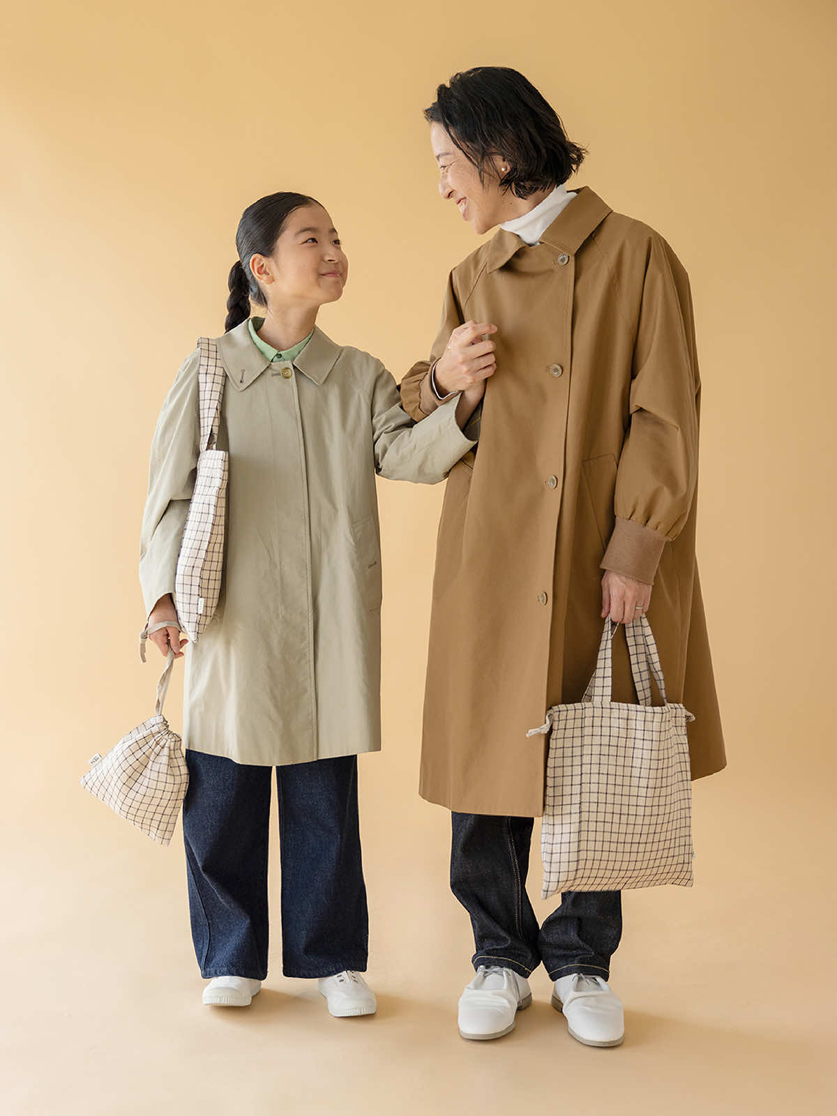 リトアニア リネンバッグM チェック M