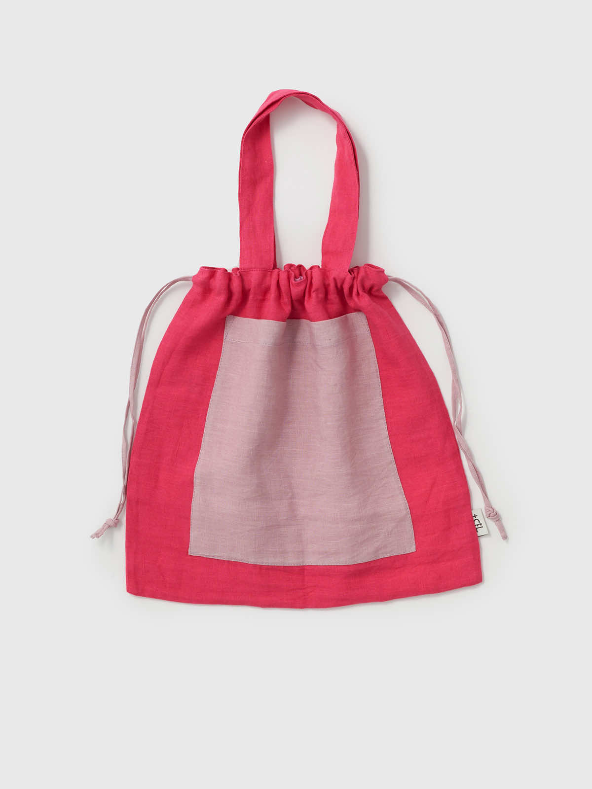 インド リネンバッグM グリーン×イエロー M